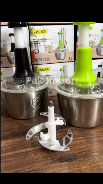 Push chopper 3L steel bowl