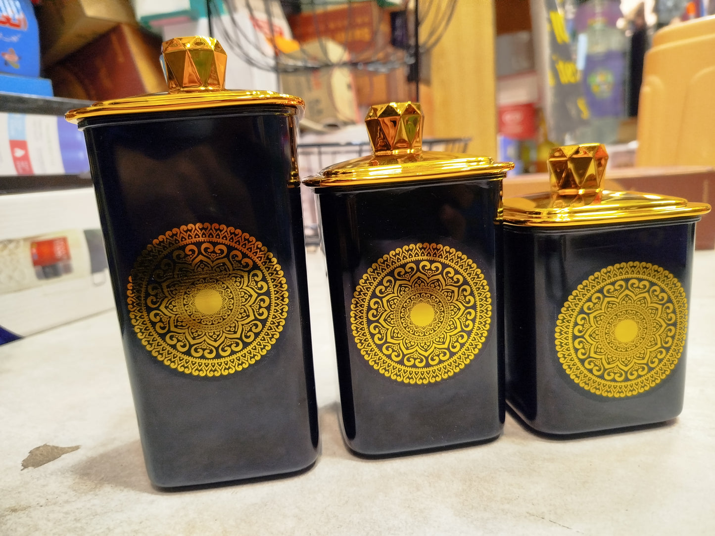 3 piece air tight jar set