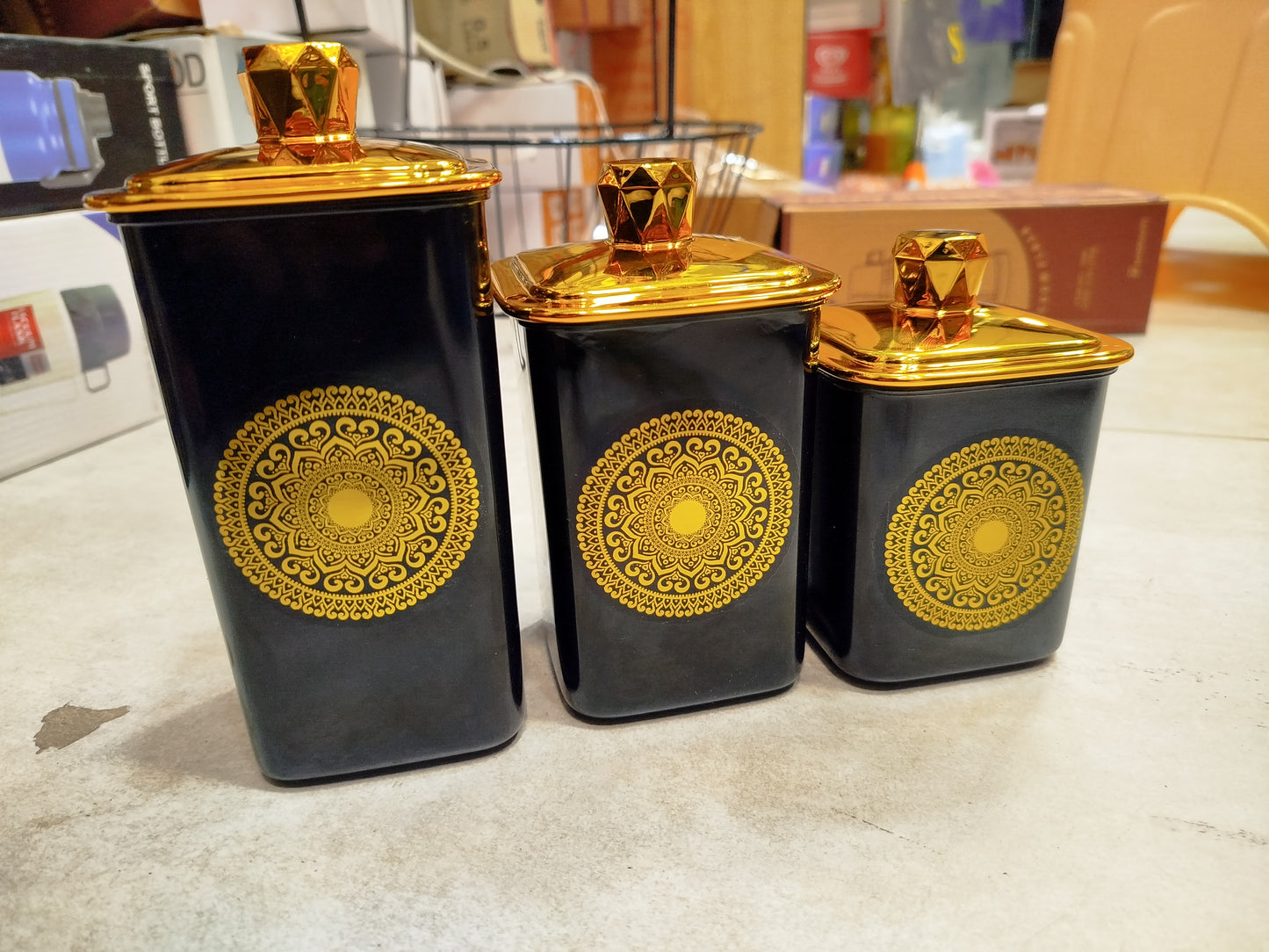 3 piece air tight jar set